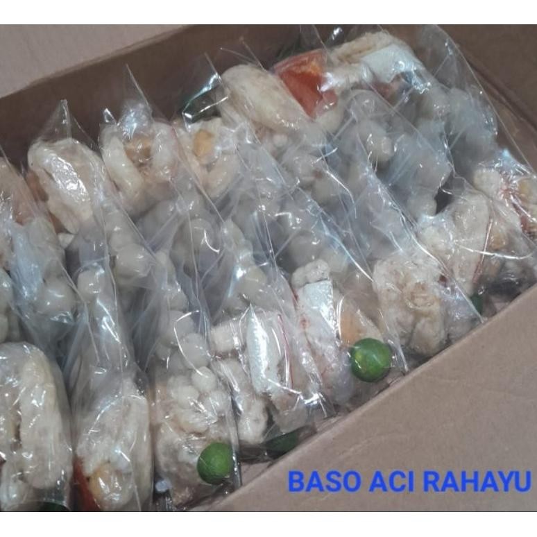 

TERLARIS Baso Aci Isi Ayam Paket 10 Bungkus Baso 6 Butir Enak Gurih Pedas Komplit Bumbu Harga Riseller Siap kirim