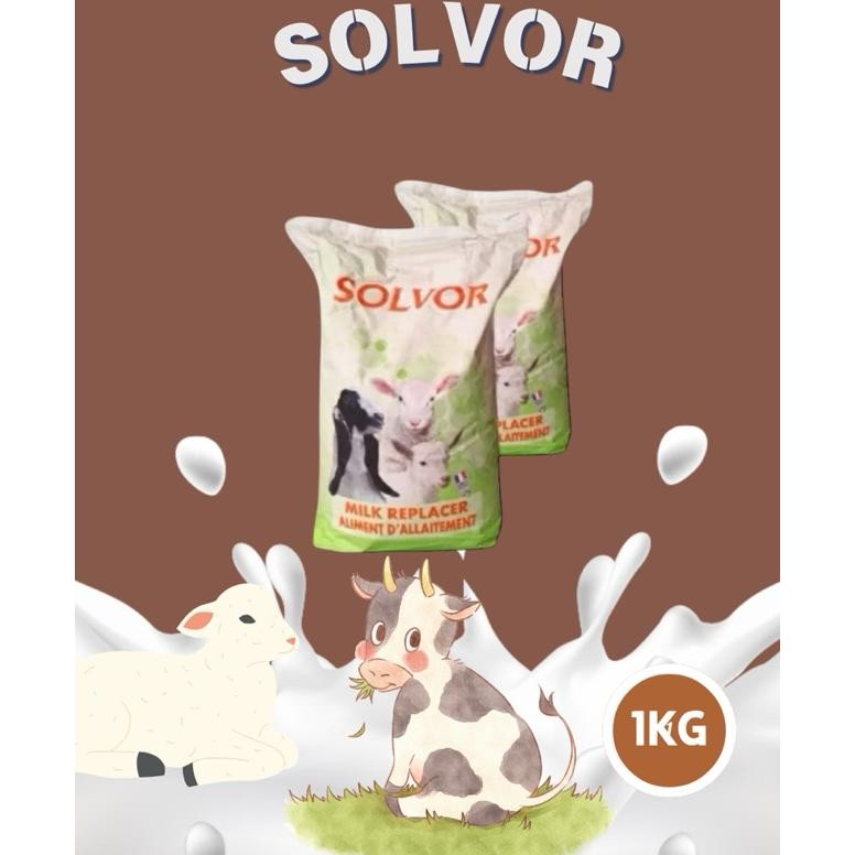 Susu SOLVOR 1kg Original Susu Pengganti Induk Kambing dan Sapi
