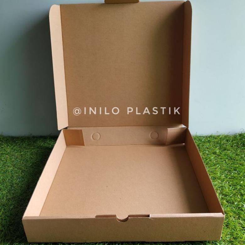 

Cod @100Pcs Box Kardus Kotak Pizza Roti Kue Brownies 25X25X5 / Box Die Cut Viral