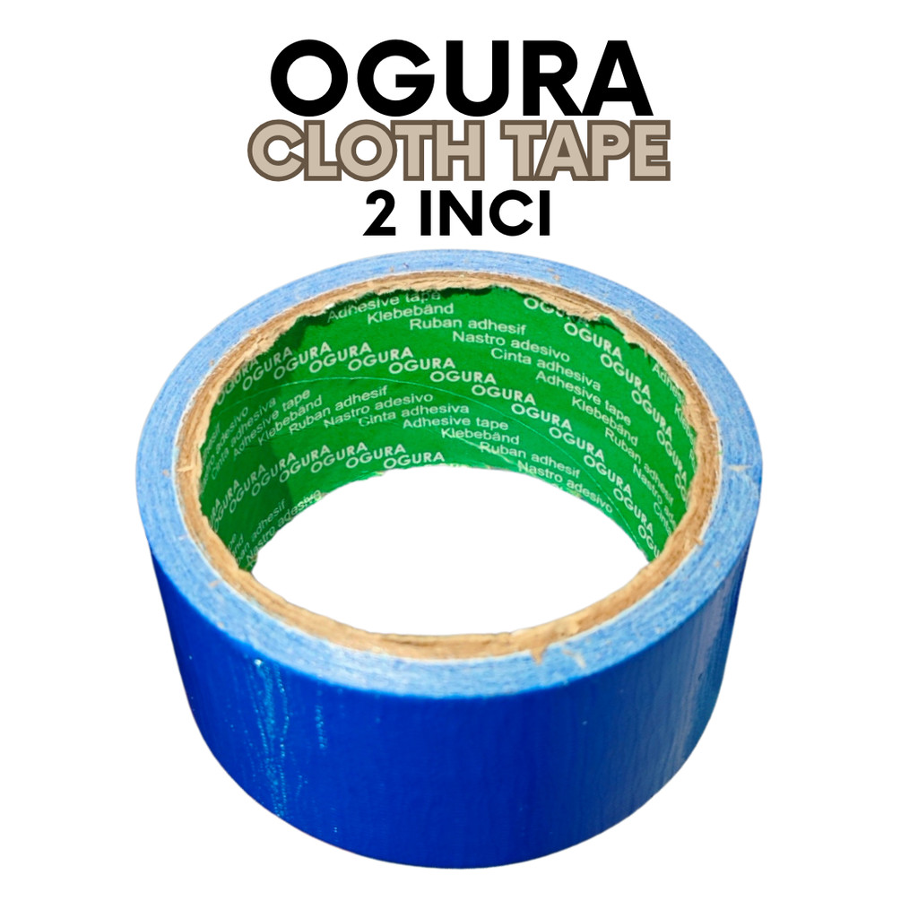 

OGURA Cloth Tape 2 Inci x 10 Biru lakban kain economis