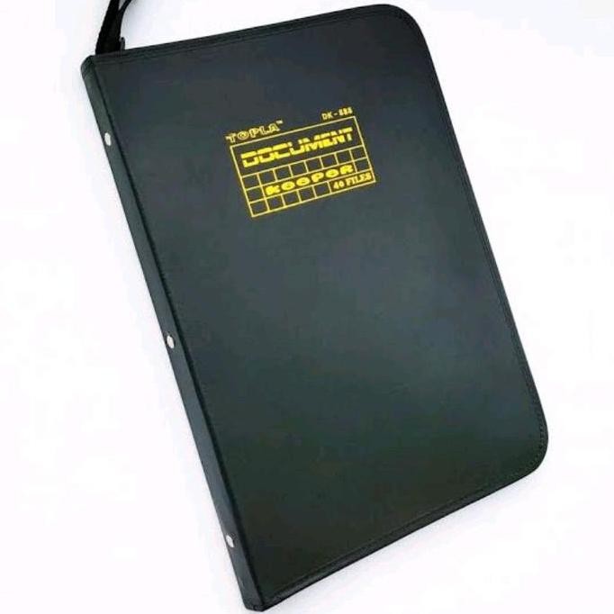 

Topla Dk888 Document Keeper Display Book Zipper Bag Map Kulit Resleting Isi Plastik Original