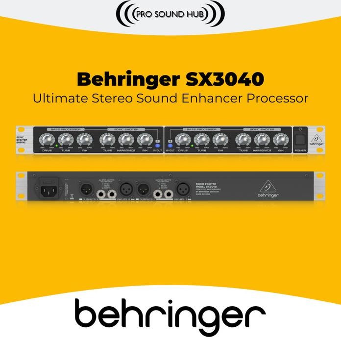Terlaris Behringer Sx3040 V2 Sonic Exciter Sound Enhancement Processor Sx3040V2 Harmonist Booster