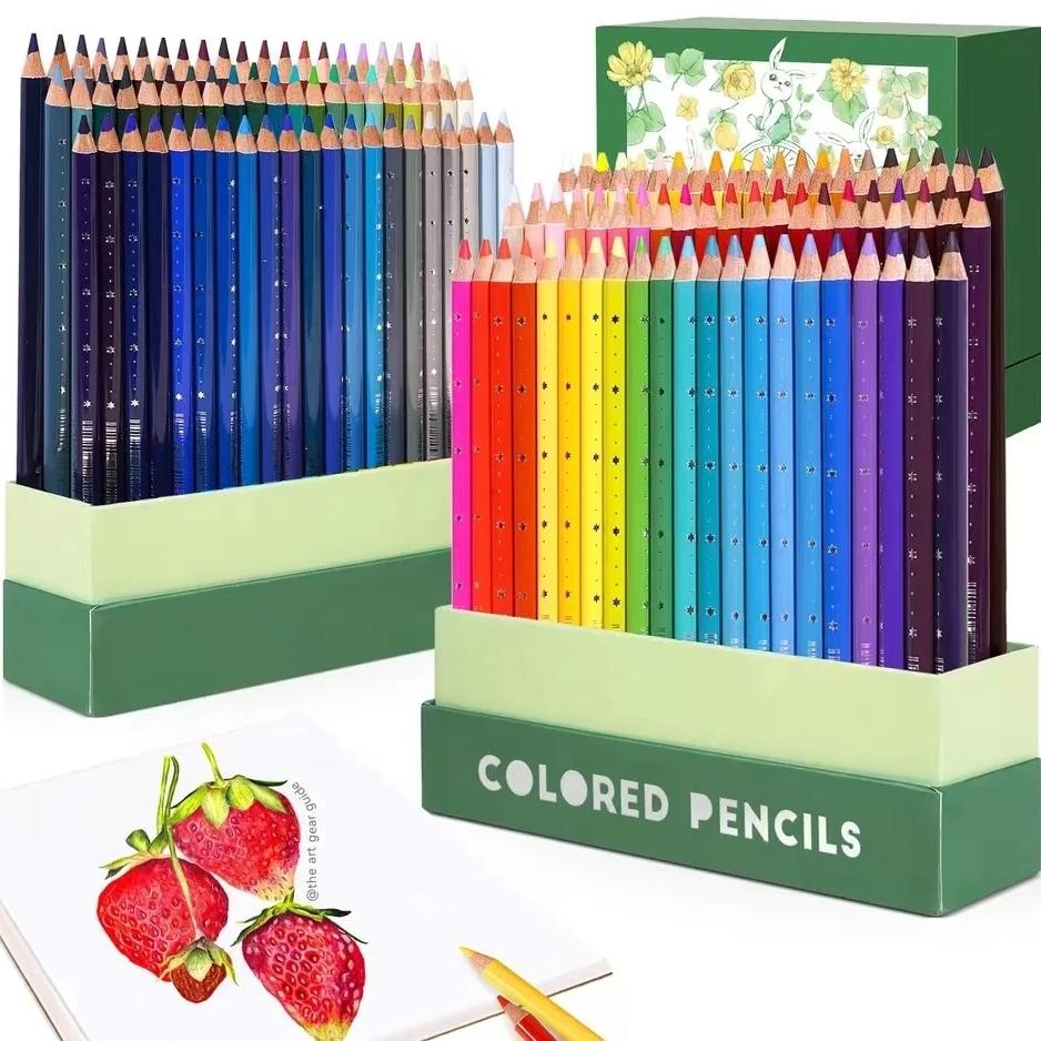 

Arrtx Artist 126 Colored Pencils Set With Protective Vertical Insert Box Organizer Premium Soft Leads Bright Color For Drawing