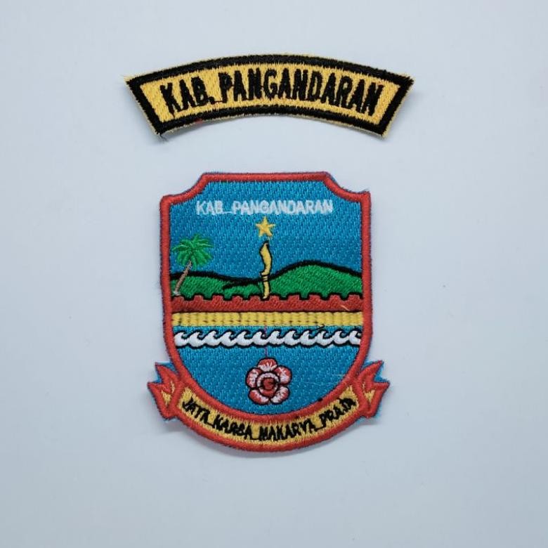 Uj-53 Fx-45 Logo Bordir Kabupaten Pangandaran / Logo Kabupaten Pangandaran / Bordir Logo Kabupaten P