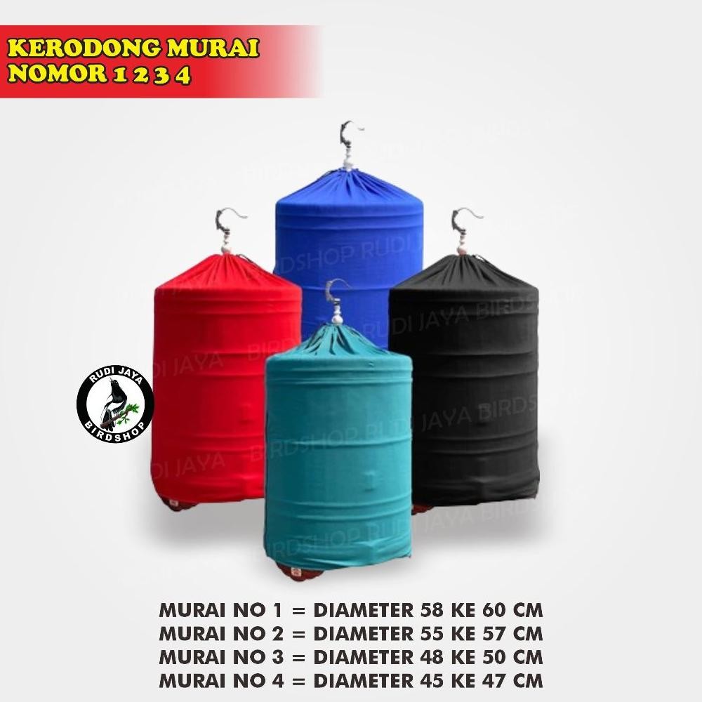 Hj-77 Krodong Kerodong Murai Premium Tebal Cover Kandang Sangkar Bulat Burung Murai Batu Bukan Sempa