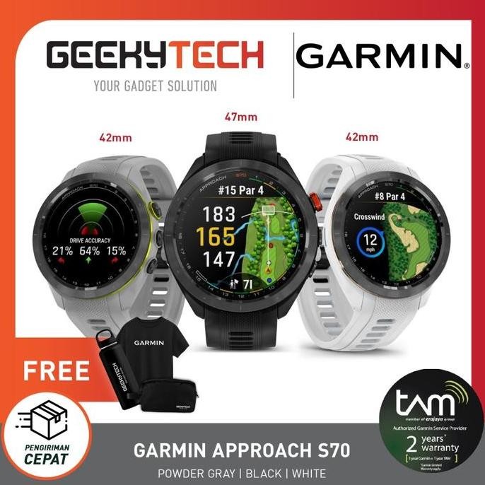 GARMIN APPROACH S70 - GOLF WATCH - GARANSI RESMI TAM
