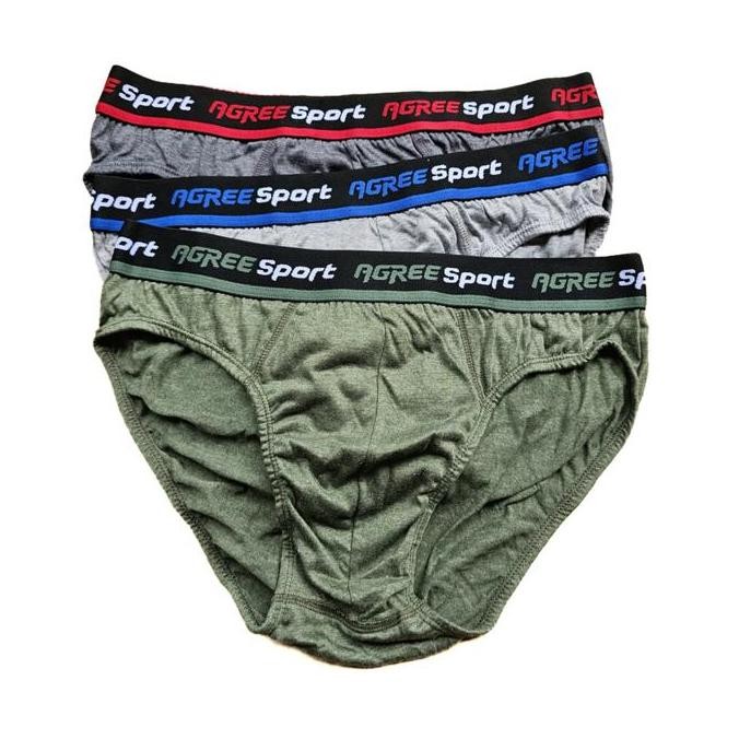 Siap Kirim Cd Pria Agree Sport 2311 | Celana Dalam Cowok Bahan Katun Lembut Karet Boxer