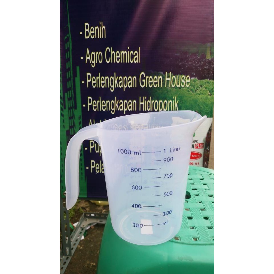 Gelas Ukur Plastik 1000 Ml (1 Liter)