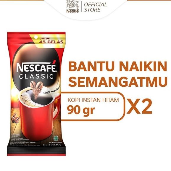 

Sale Nescafe Classic Kopi Instan Bubuk Kopi Hitam Sachet Bag 90G X 2Pcs