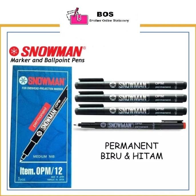 

Ready BOS Snowman Spidol OPM Permanent/ Marker Permanen/ Kaca/ Plastik