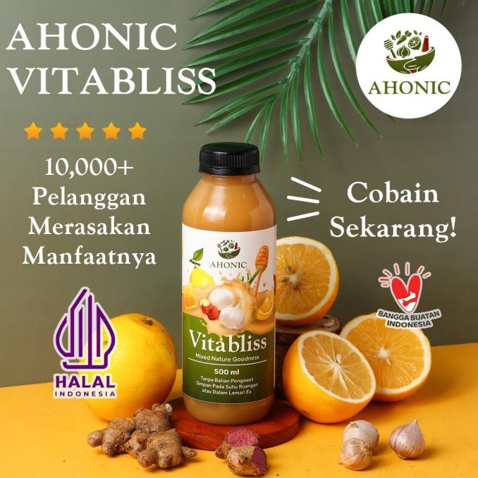 

STOK TERBATAS AHONIC VITABLISS JUS BAWANG PUTIH TUNGGAL JAHE LEMON MADU CUKA APEL