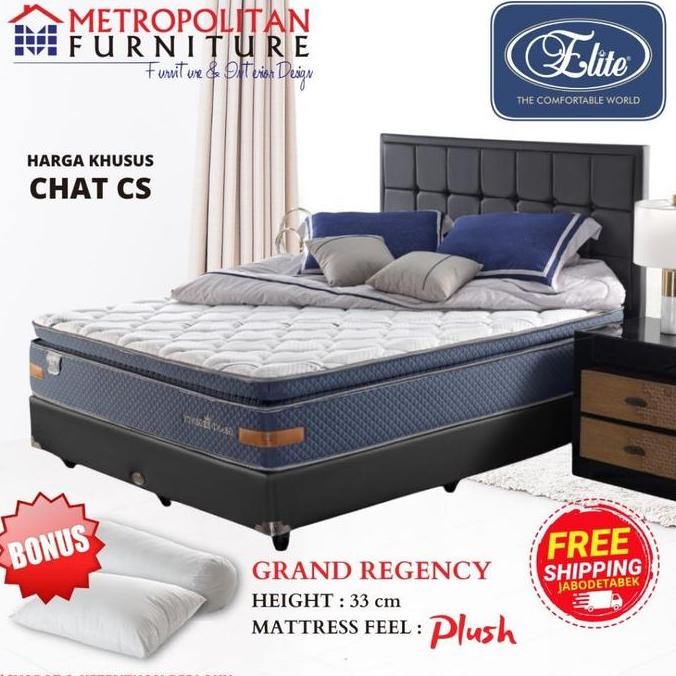 ready  Kasur Springbed Elite Grand Regency Full Set Spring bed matras