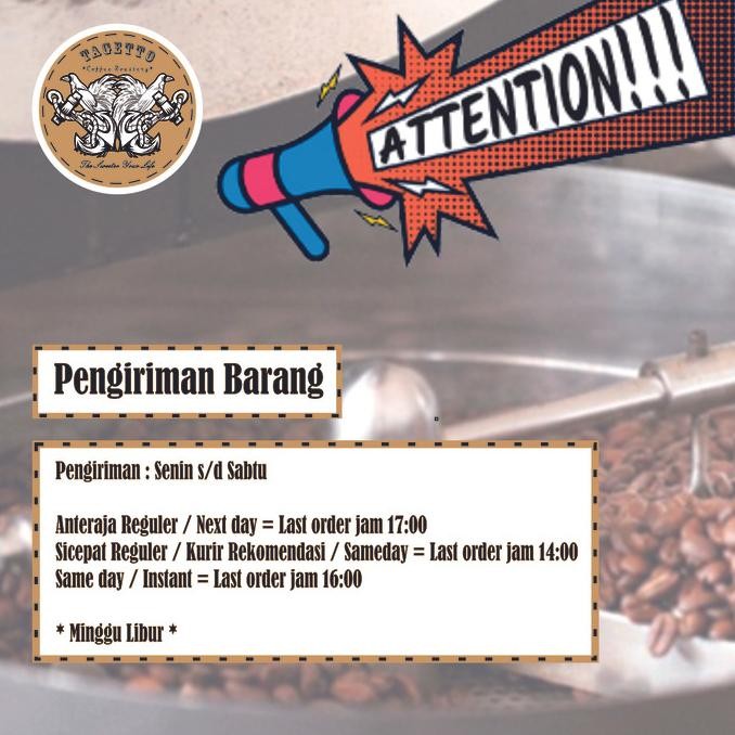 

Sale Espresso Mandheling Premium 1Kg - Kopi 50% Arabica 50% Robusta