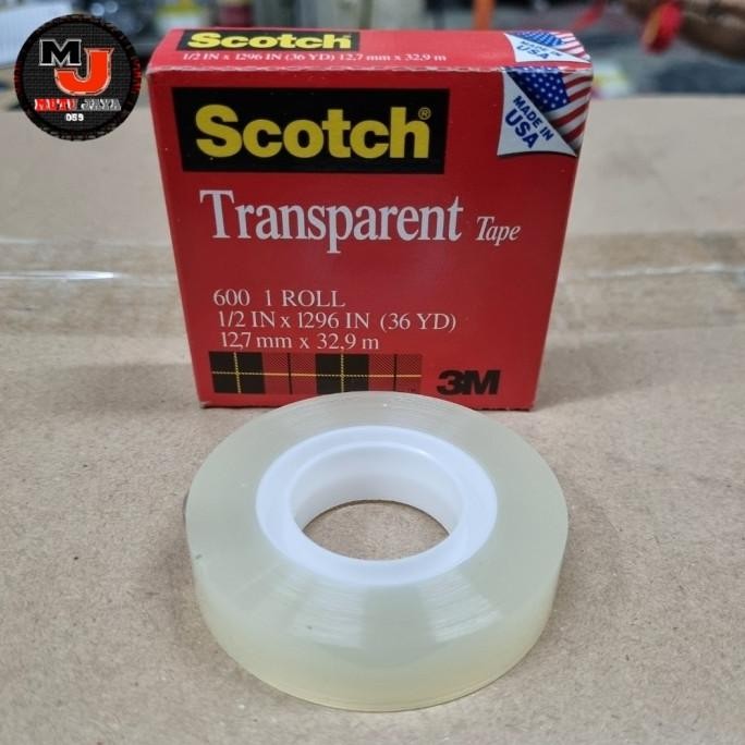 

ready Scotch 3 M Transparent Tape 600 Selotip Bening murah
