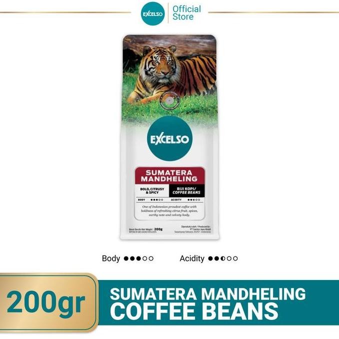

Murah Excelso Kopi Sumatera Mandheling Beans 200G
