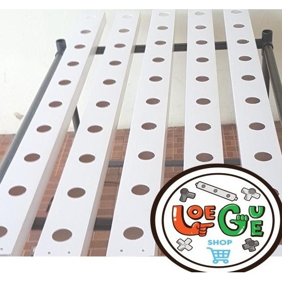 Gully talang kotak hidroponik aquaponik lengkap dengan tutup murah