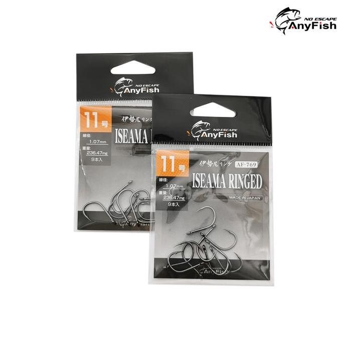 Promo Anyfish Iseama Ring AF-769 carbon Hook Kail Pancing Kuat