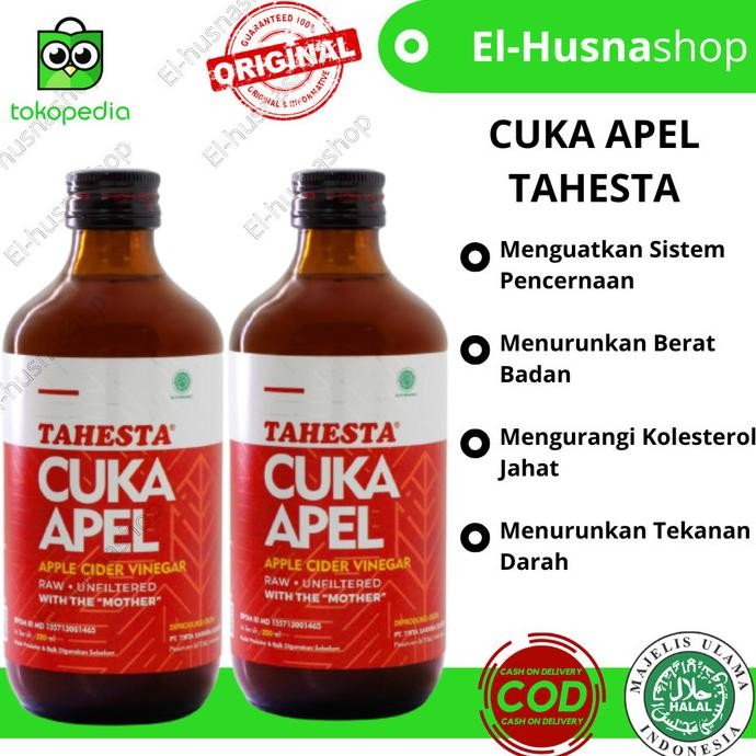 

STOK TERBATAS CUKA APEL TAHESTA 320ML ORIGINAL HERBAL KOLESTEROL KADAR GULA DARAH