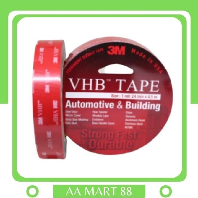 

ready 3M VHB size 24mm x 4.5m Double Tape murah