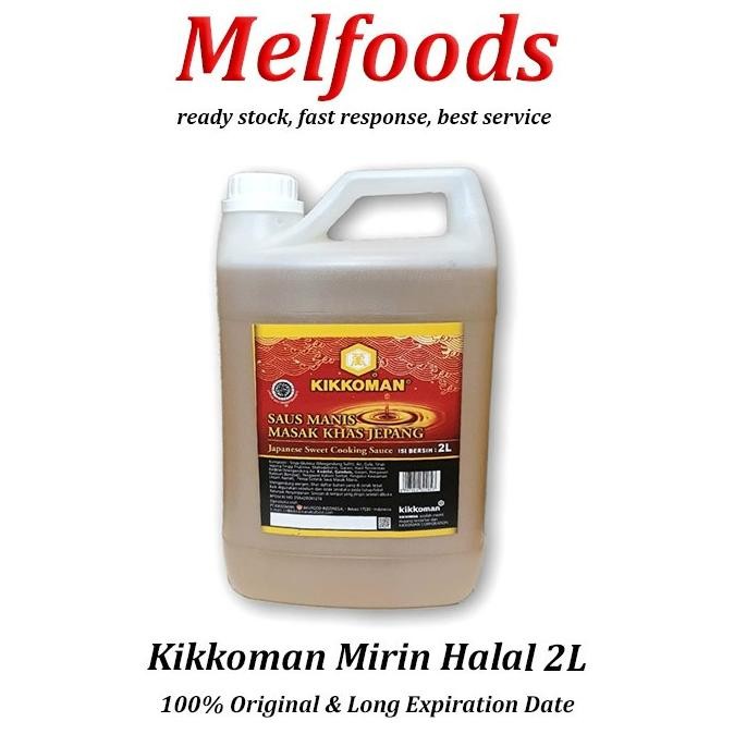 

STOK TERBATAS KIKKOMAN MIRIN HALAL 2L CUKA SUSHI BUMBU SUSHI JEPANG