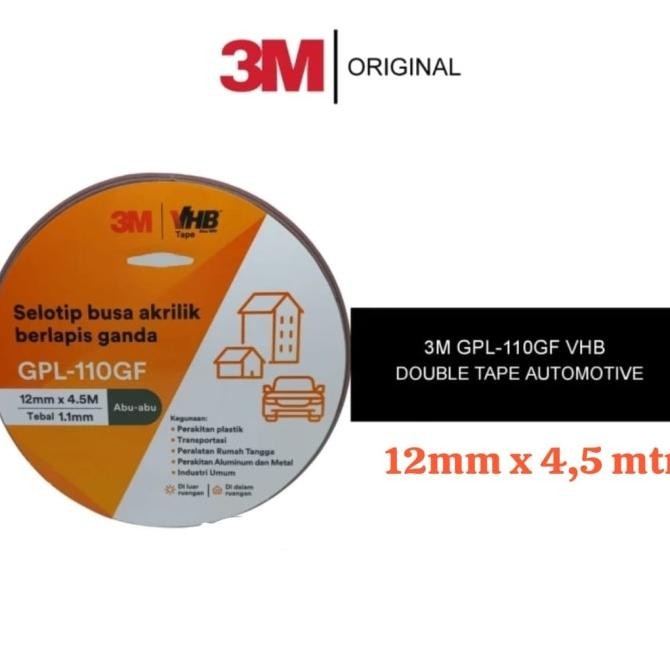 

ready 3M Double Tape VHB ,size:12mmx4,5M murah