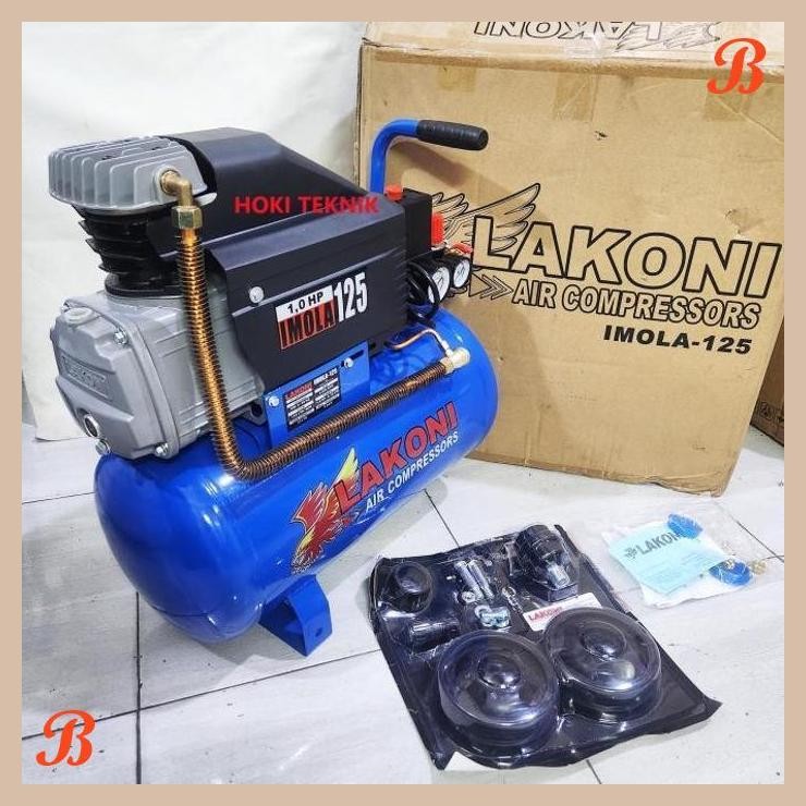 [HKT] MESIN KOMPRESOR LAKONI IMOLA 125 1 HP 750 WATT 25 LITER