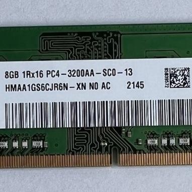 RAM LAPTOP SK HYNIX 8GB 1Rx16 PC4 3200AA SCO 13 ORIGINAL