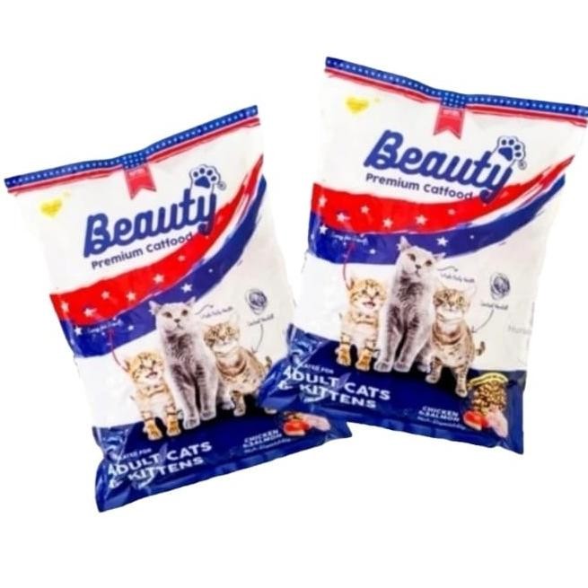 Beauty Cat Food 1kg 800gr 500gr Makanan Kucing Beauty 1kg Dry Food