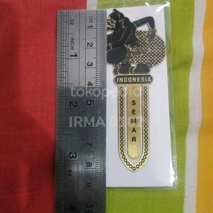 

tyS Pembatas Buku Logam/Kuningan Edisi Wayang