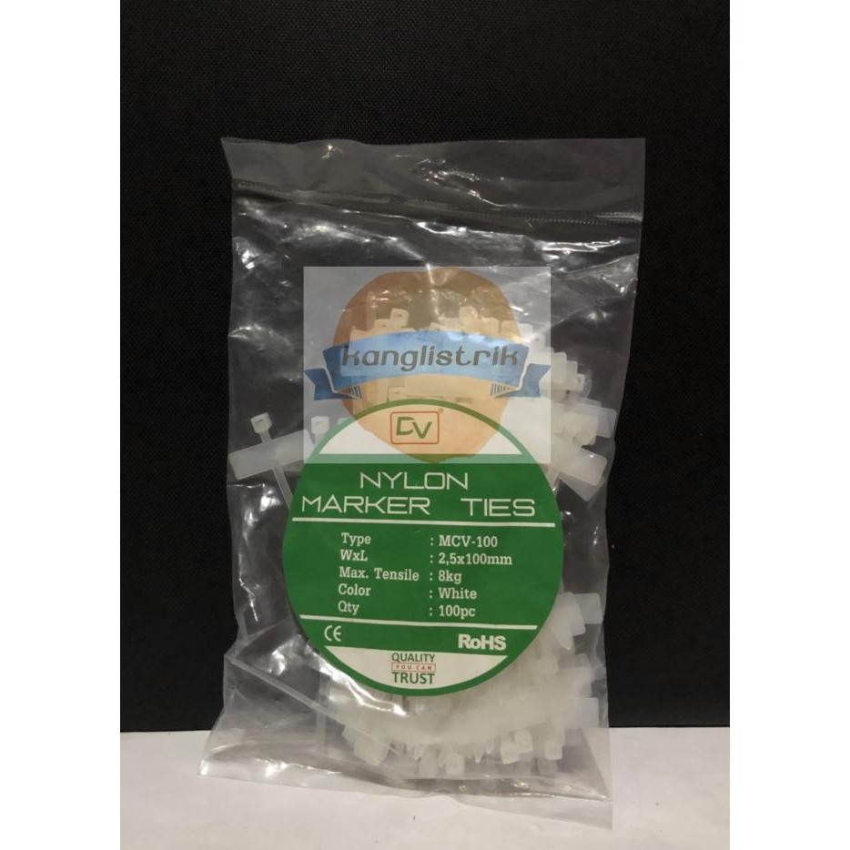 

tyS Kabel ties label 10cm / kabel ties marker 100mm