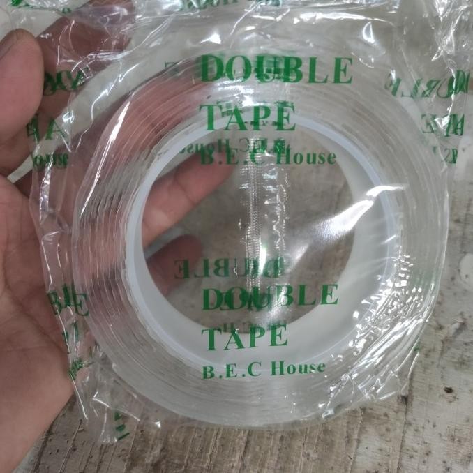 

ready double tape bening super kuat nano tape 3cm x 2mm x 3mtr murah
