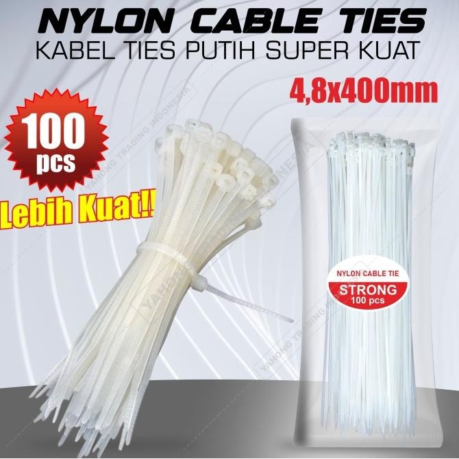 

tyS CABLE TIES KABEL TIES TIS 40 CM MURAH 4.8*400mm nylon puith