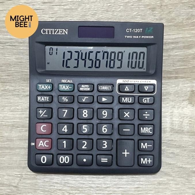 

tyS Kalkulator Citizen CT 120T - Kalkulator Check & Correct - 12 Digit