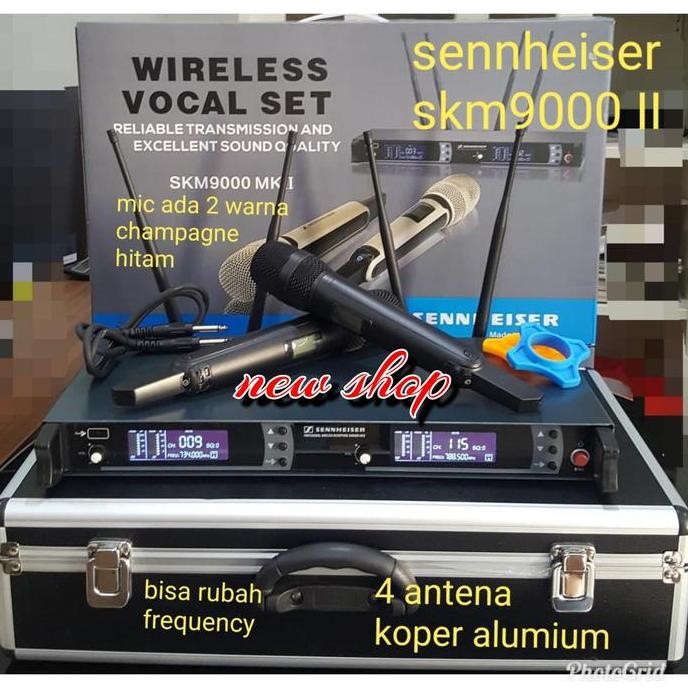 mic wireless SENHAISER SKM 9000 MK 11 bisa rubah frekuensi
