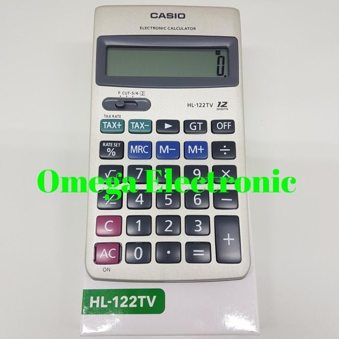 

tyS RESMI Casio HL-122TV Calculator Kalkulator 12 Digits HL 122 TV