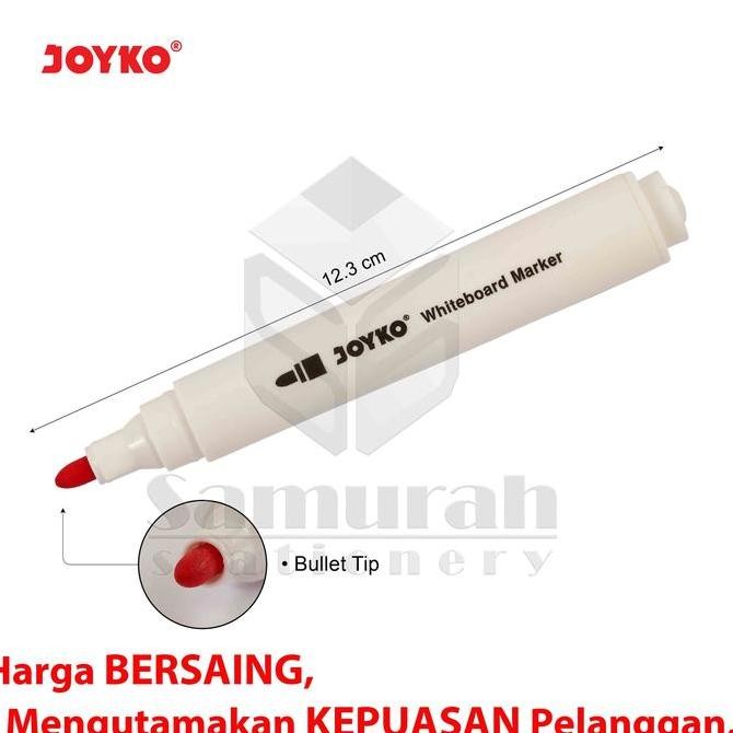 

tyS Spidol Whiteboard Marker Joyko WMC 51 isi 12 Warna / Spidol Set Bisa Hapus 12W Papan Tulis WMC-51