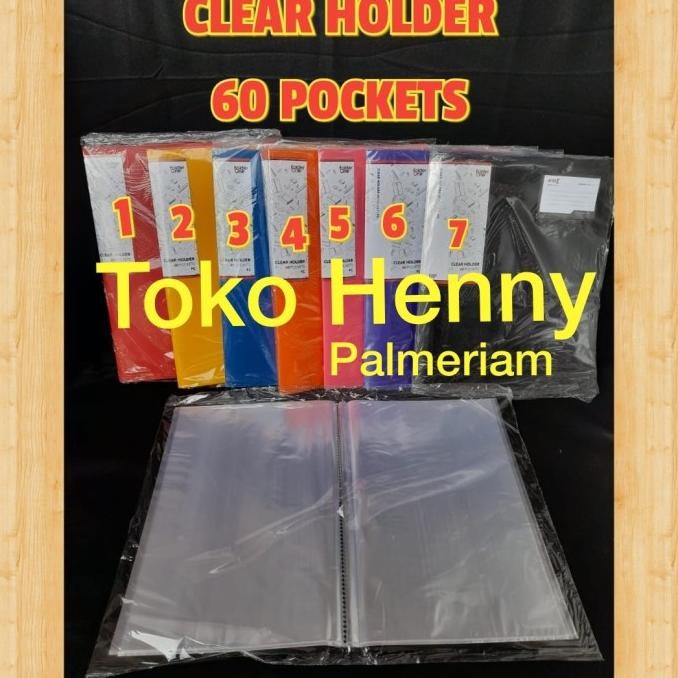 

tyS MAP CLEAR HOLDER UKURAN FOLIO (F4) ISI ... 60 LEMBAR .. FOLDER ONE