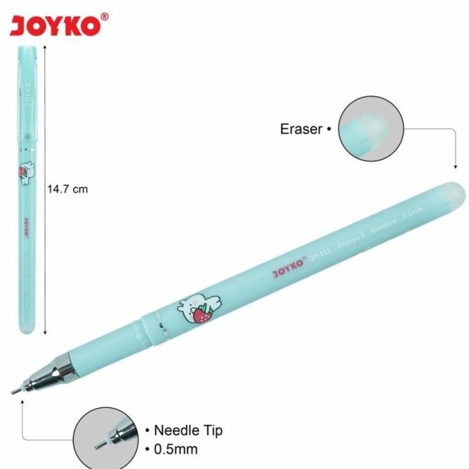 

tyS Erasable Gel Pen Pulpen Bisa Dihapus Joyko GP-333 Shokyo 6 Gel 0.5 mm