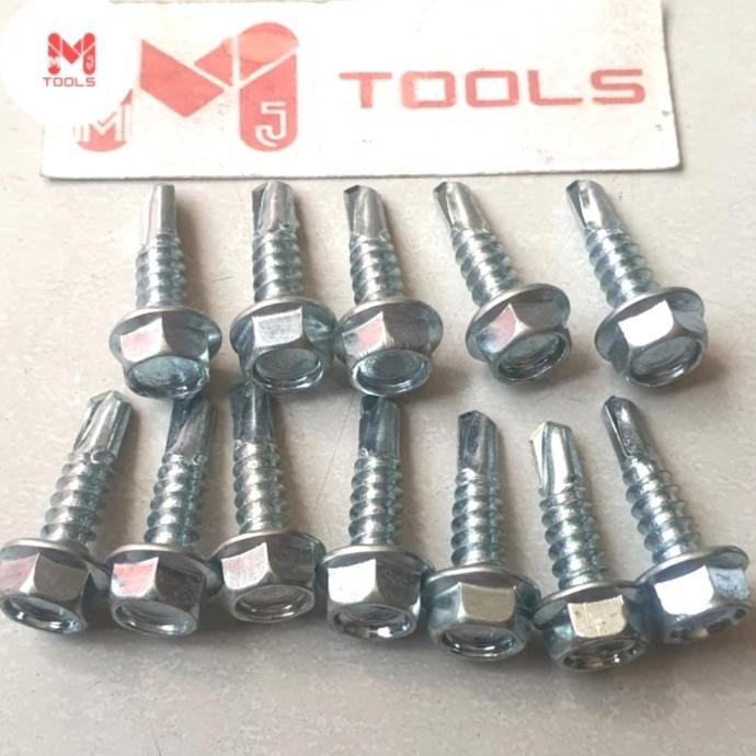 Murah Baut Baja Ringan 10X19 So (Harga Per Kotak) - Self Drilling Screw -  Baut Baja Ringan Murah / 