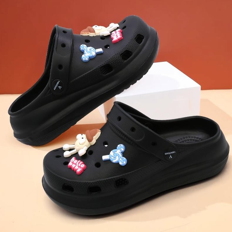 Sandal Baim Wanita Dewasa Tinggi Sandal Wanita Kekinian Korea Fuji Sandal Jelly Baim Wanita