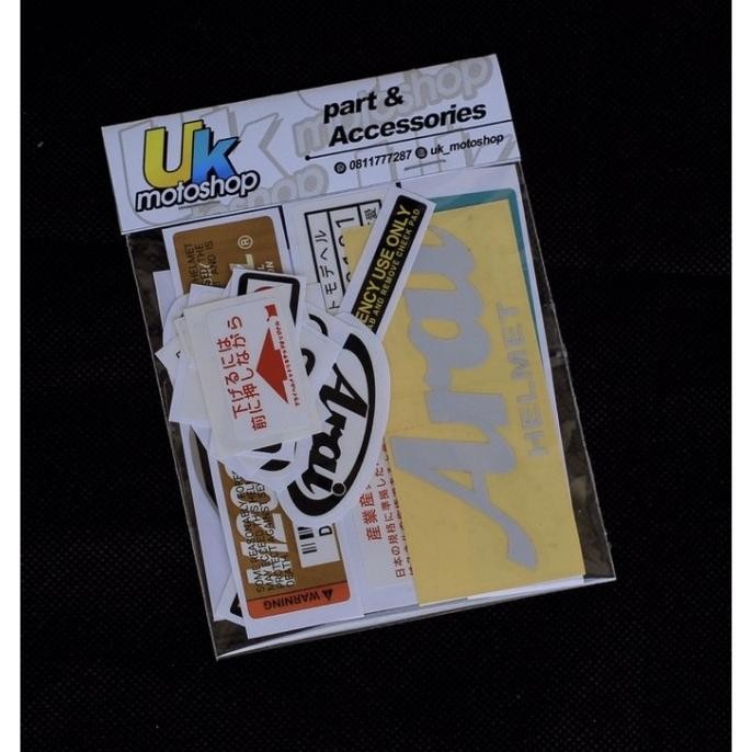 STIKER ARAI SET POLOS RAM4 TSR HELM SCOTT MHR COPY ARAI READY