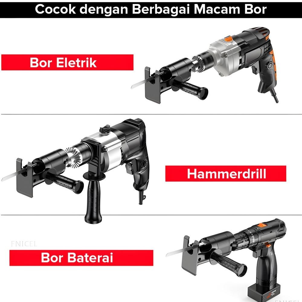 ready  DICKS Mesin Adapter Jigsaw Gergaji Mesin Gergaji Mesin Adapter reciprocating Jigsaw