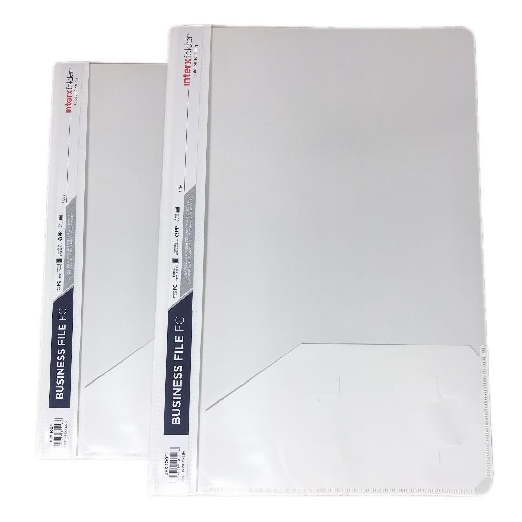 

INTERXFOLDER - Business File Map Plastik Ukuran F4 Warna - Lusin murah