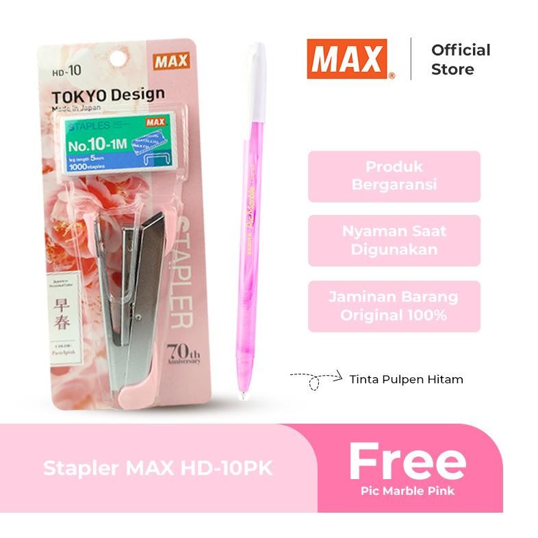

baru !!! MAX Stapler Staples Paket Pastel Series