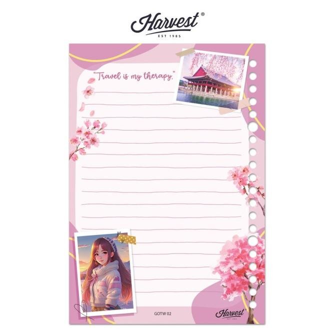 

baru !!! Loose Leaf / Kertas Binder Harvest A5 Girls of The World - Seoul