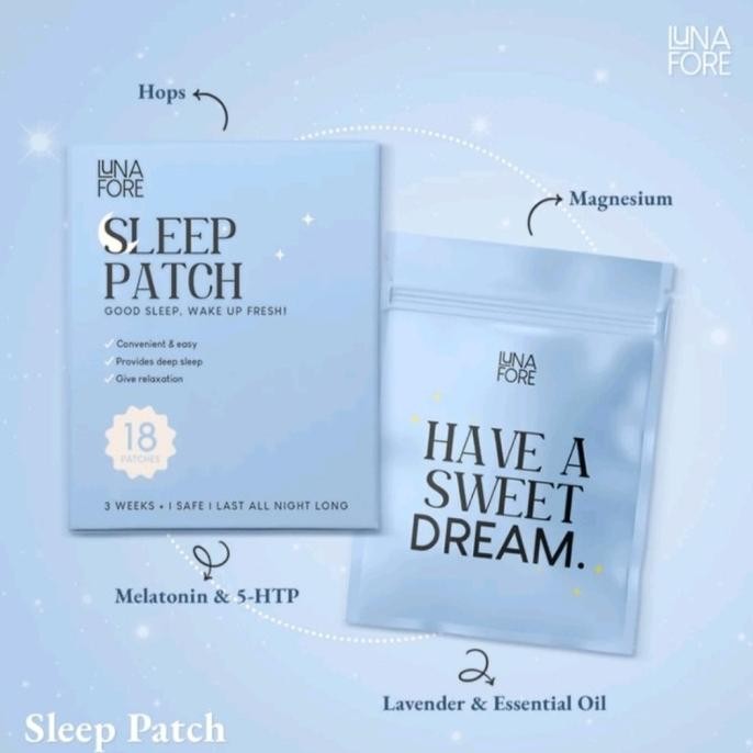 Sleep Patch Lunafore/18 Patch/Koyo Bantu Susah Tidur