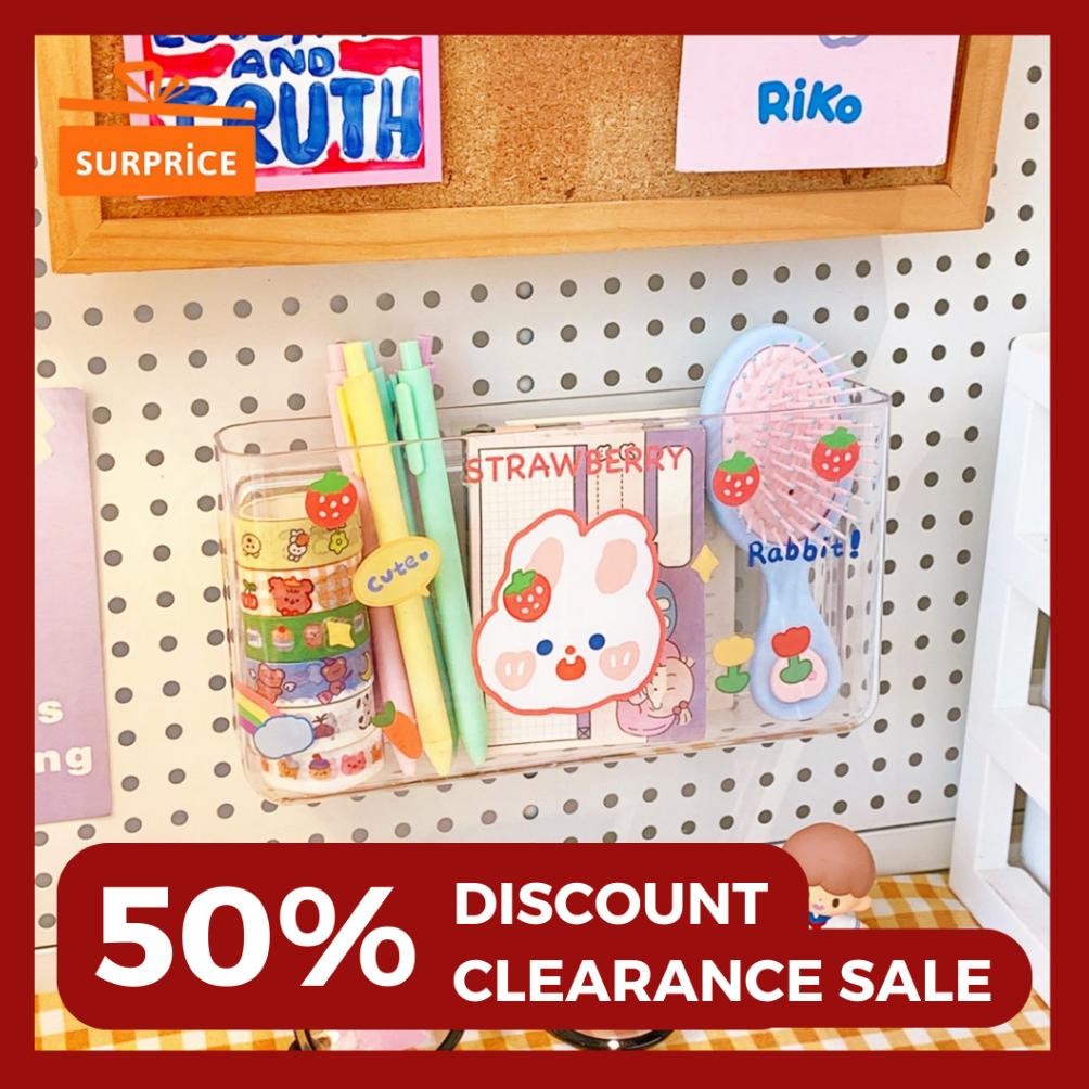 

baru !!! [MEGA SALE] Surprice Tempat Pensil Acrylic FREE STIKER / Tabung Pensil Transparan / Aesthetic Korean Pen Holder