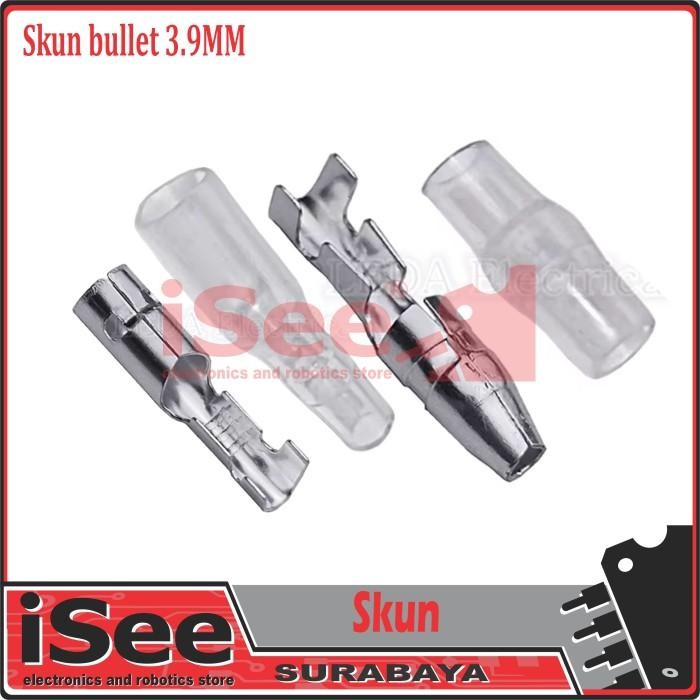 Terminal Peluru Bullet Konektor Kabel Listrik Diameter 3.9mm skun