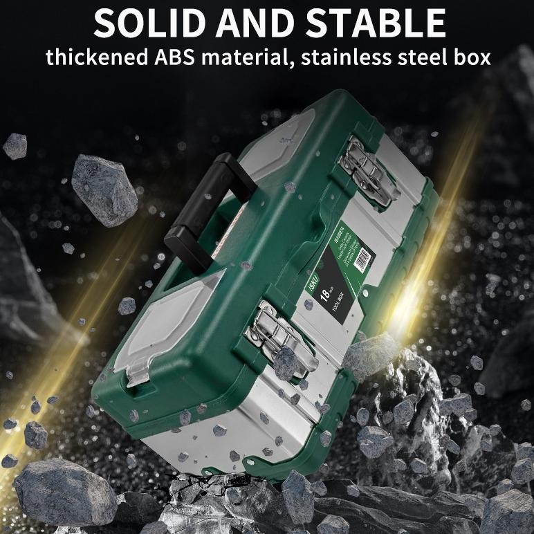 ready  ISKU Tool box Besar 20 Inch Box Alat Perkakas Tool Box Bahan Stainless Steel Kotak Perkakas