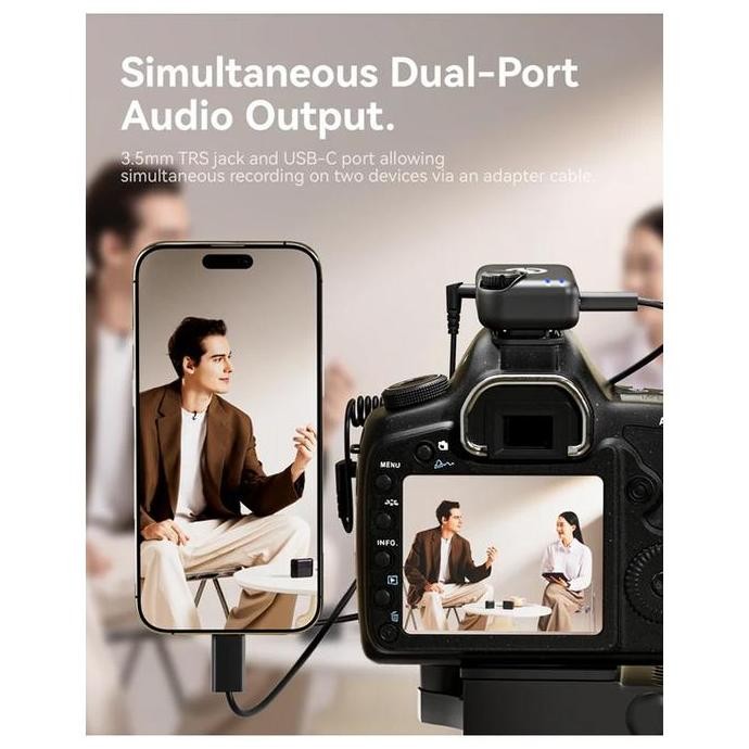 Murah Hollyland LARK M2S Combo / Mini Combo / USB Type-C Mic Dual Wireless Microphone for Cameras & 